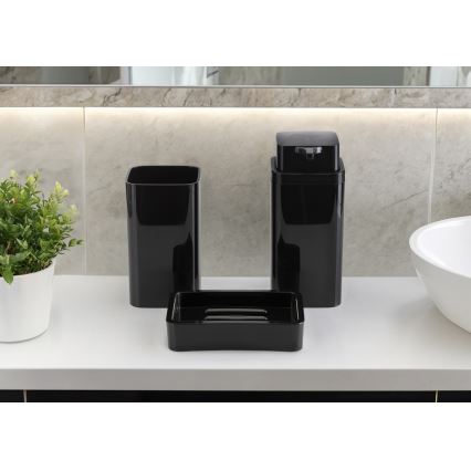 Juego de accesorios de baño SIERRA 5 pz negro