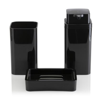 Juego de accesorios de baño SIERRA 5 pz negro