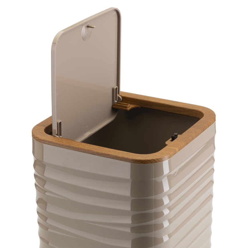 Juego de accesorios de baño WAVE 5 pz beige/marrón
