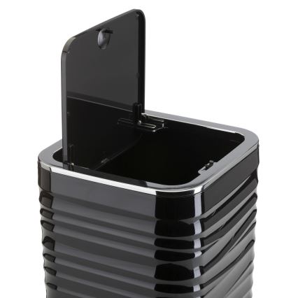Juego de accesorios de baño WAVE 5 pz negro/cromo brillante