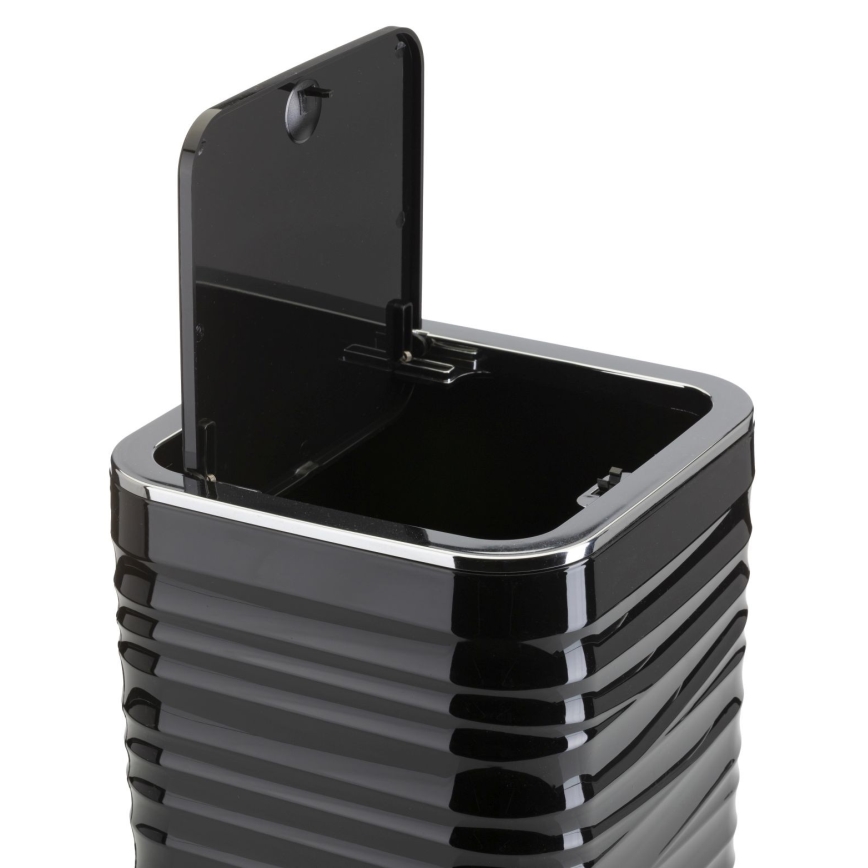 Juego de accesorios de baño WAVE 5 pz negro/cromo brillante