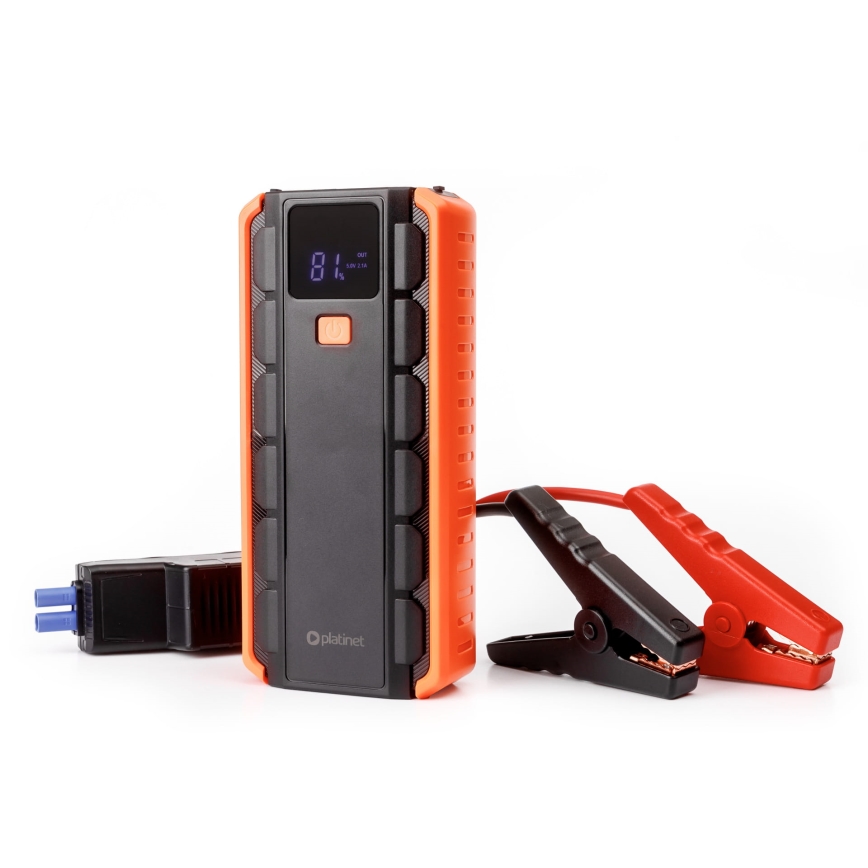 Juego de arrancador de coche 1000A con un power bank 12000 mAh PD 10W y Linterna LED con gancho e imán