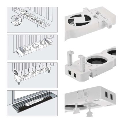 Juego de expansión para ventilador de radiador 5V blanco