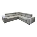 Juego de salón de esquina plegable universal con almacenamiento GRANADA gris