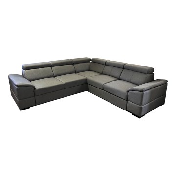 Juego de salón de esquina plegable universal con espacio de almacenamiento GRANADA gris oscuro
