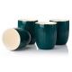 Juego de tazas de cerámica con jarra y bandeja KENDI verde