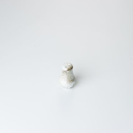 Juego de vajilla de porcelana de 26 piezas beige/blanco con acabado de mármol