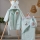 Juego infantil de toalla ASLAN - albornoz, toalla, toallita de baño menta