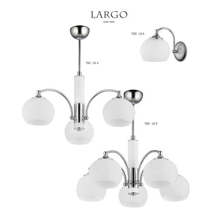 Jupiter 1132 - LO5 - Lámpara colgante LARGO 5xE27/60W/230V