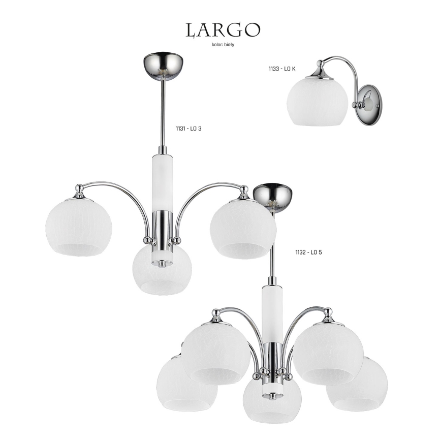 Jupiter 1132 - LO5 - Lámpara colgante LARGO 5xE27/60W/230V