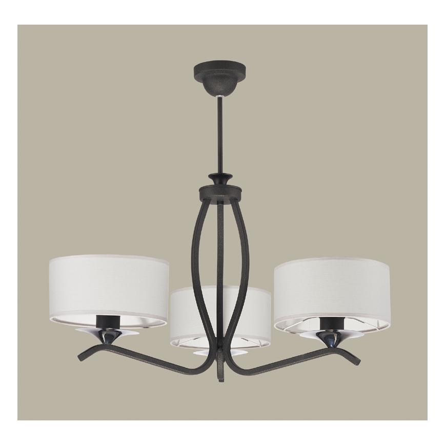 JUPITER 1278-KS3G - Lámpara colgante KASZMIR 3xE27/60W