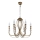 Jupiter 1612 - Lámpara colgante MELODY 6xE14/40W/230V latón pátina