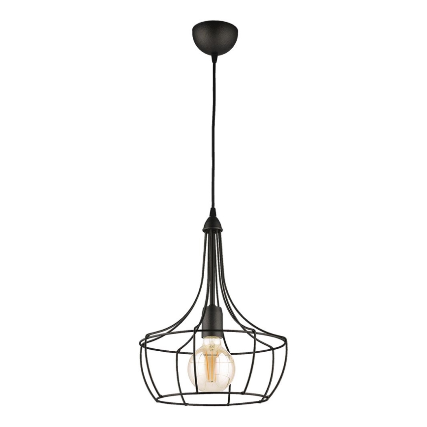 Jupiter 1654 - Lámpara colgante FOX 1xE27/60W/230V negro