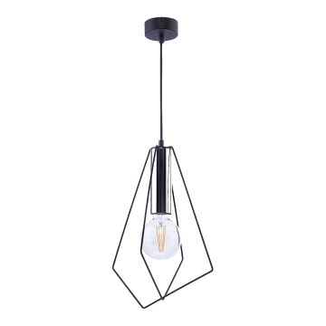 Jupiter 1661 - Lámpara colgante KAIR 1xE27/60W/230V negro/cromo brillante