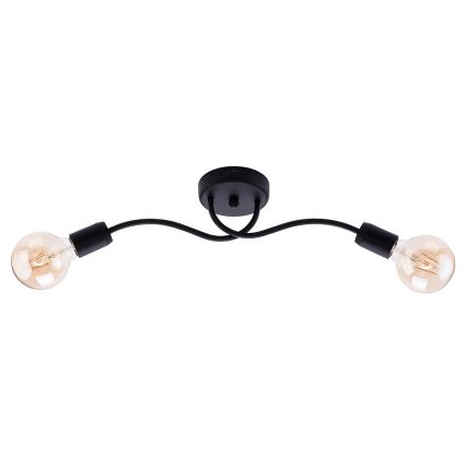 Jupiter 1672 - Aplique LUCE 2xE27/60W/230V negro