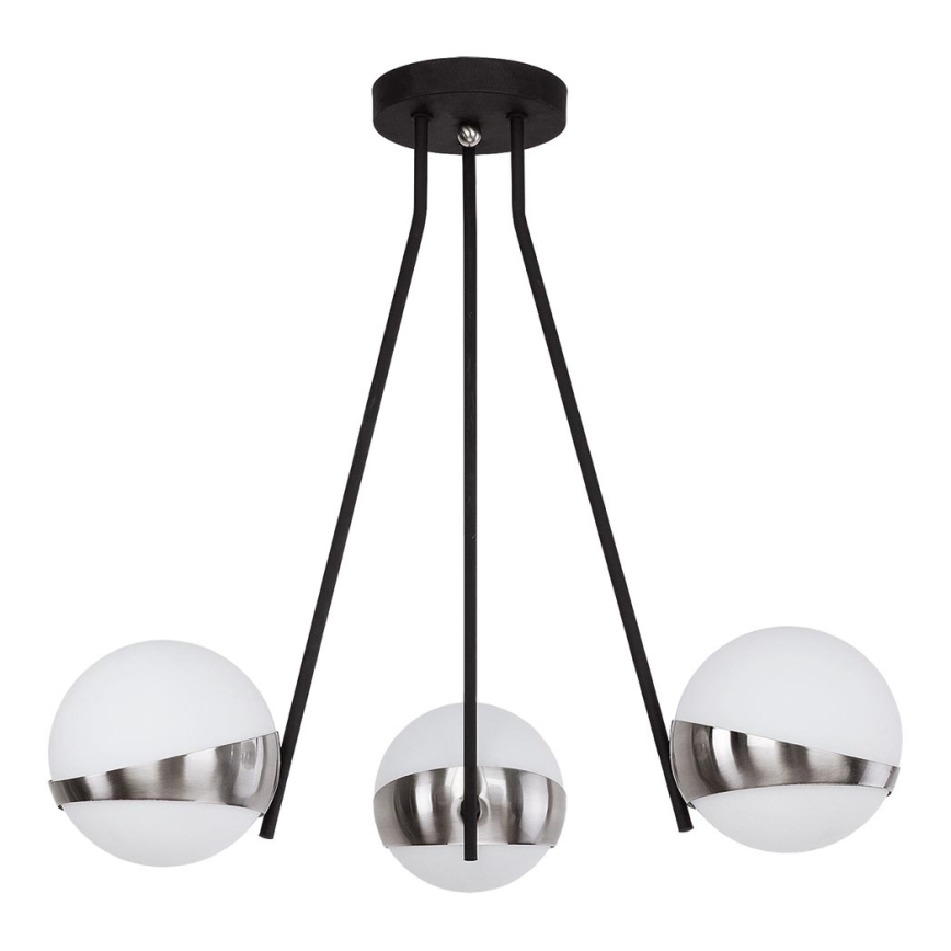Jupiter 1714 - Lámpara colgante ELFA 3xE14/40W/230V cromo brillante
