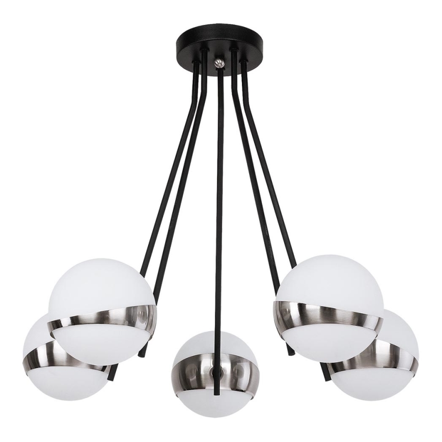 Jupiter 1715 - Lámpara colgante ELFA 5xE14/40W/230V cromo brillante