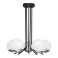 Jupiter 1724 - Lámpara colgante SANTA 5xE14/40W/230V cromo brillante