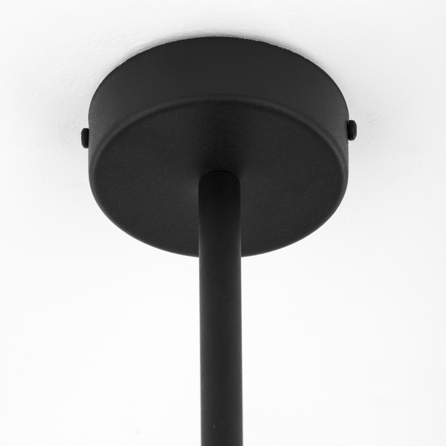 Jupiter 1975 - Lámpara colgante MOKA 4xGU10/10W/230V + 4xG9/10W/230V negro/cromo brillante
