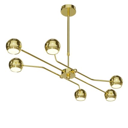 Jupiter 1978 - Lámpara colgante TIANA 6xGU10/10W/230V dorado