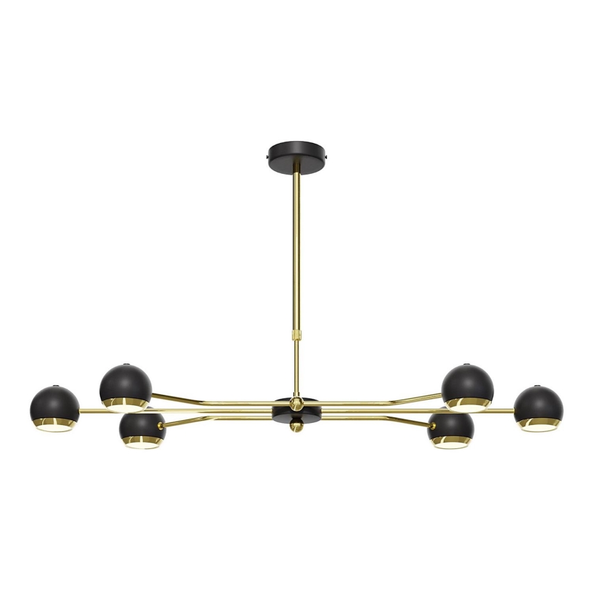 Jupiter 1979 - Lámpara de techo TIANA 6xGU10/10W/230V negro/dorado