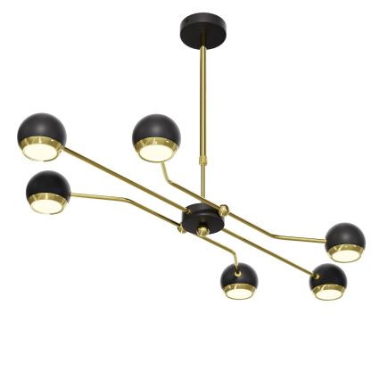 Jupiter 1979 - Lámpara de techo TIANA 6xGU10/10W/230V negro/dorado
