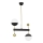 Jupiter 1986 - Lámpara colgante DEGO 2xG9/10W/230V negro/dorado