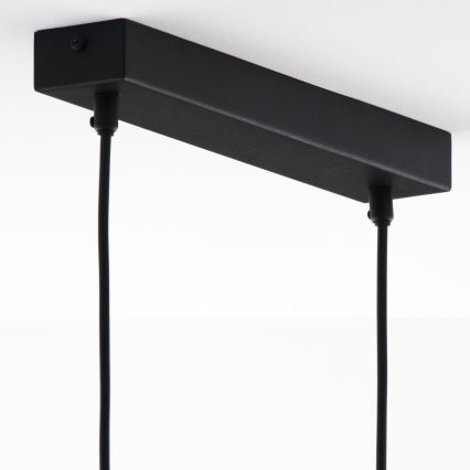 Jupiter 1990 - Lámpara de araña con cable HANZA 3xG9/10W/230V negro/dorado