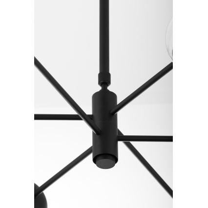Jupiter 1993 - Lámpara colgante MOKA 3xGU10/10W/230V + 3xG9/10W/230V negro/beige