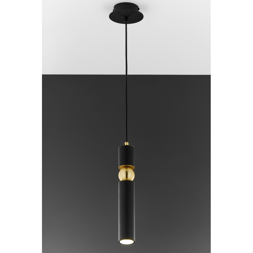 Jupiter 2003 - Lámpara colgante ALAS 1xGU10/10W/230V negro/dorado
