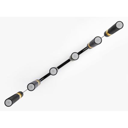 Jupiter 2005 - Lámpara colgante ALAS 6xGU10/10W/230V negro/dorado