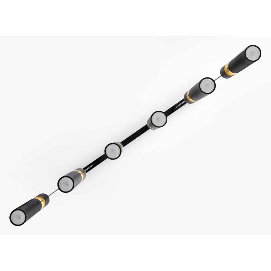 Jupiter 2005 - Lámpara colgante ALAS 6xGU10/10W/230V negro/dorado