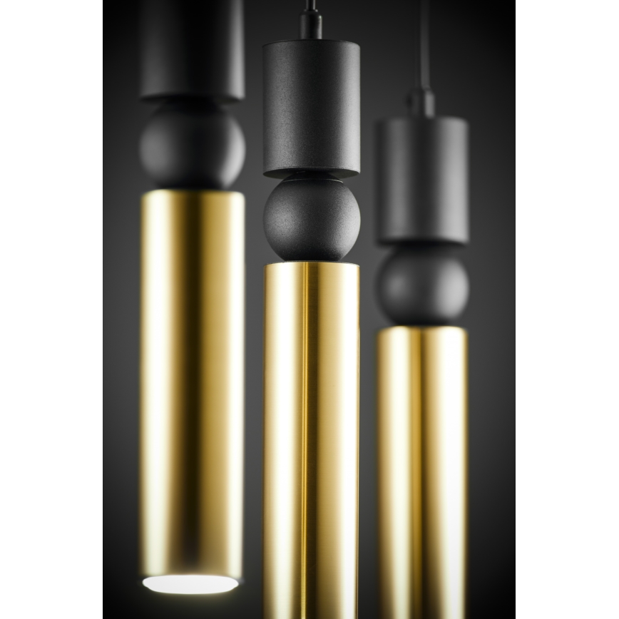 Jupiter 2007 - Lámpara colgante ALAS 3xGU10/10W/230V dorado/negro