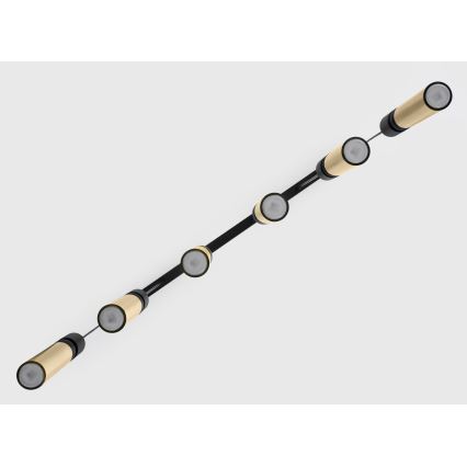 Jupiter 2008 - Lámpara colgante ALAS 6xGU10/10W/230V dorado/negro
