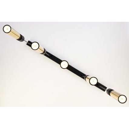 Jupiter 2012 - Lámpara colgante ALAS 5xGU10/10W/230V negro/dorado
