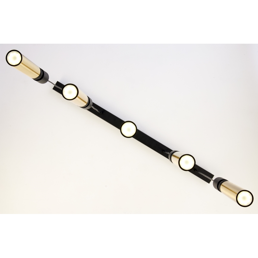Jupiter 2012 - Lámpara colgante ALAS 5xGU10/10W/230V negro/dorado