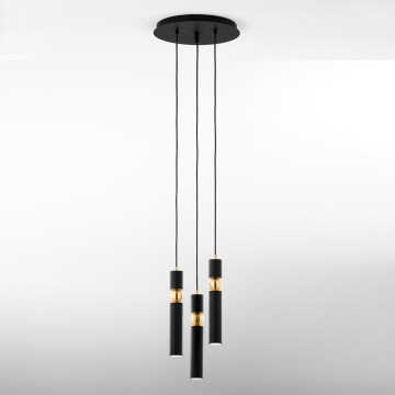 Jupiter 2013 - Lámpara colgante ALAS 3xGU10/10W/230V negro/dorado