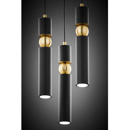 Jupiter 2013 - Lámpara colgante ALAS 3xGU10/10W/230V negro/dorado