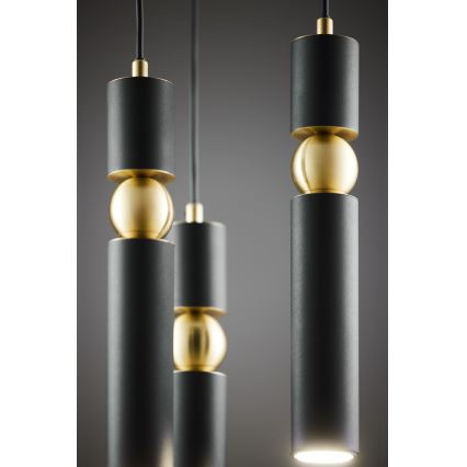 Jupiter 2013 - Lámpara colgante ALAS 3xGU10/10W/230V negro/dorado