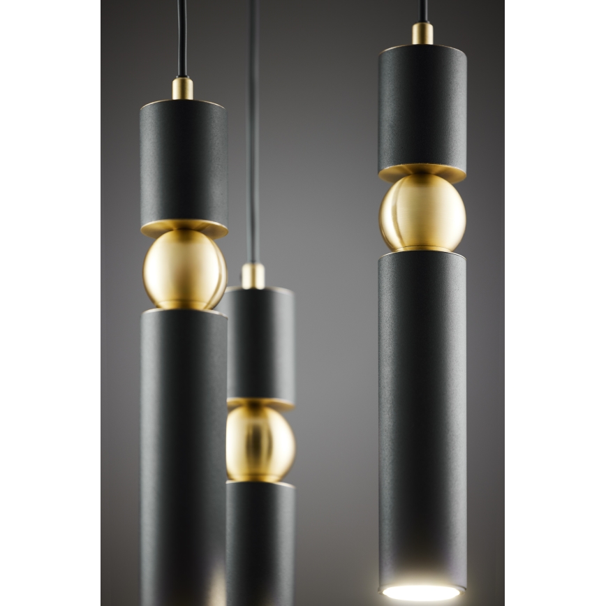 Jupiter 2013 - Lámpara colgante ALAS 3xGU10/10W/230V negro/dorado