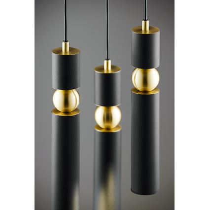 Jupiter 2013 - Lámpara colgante ALAS 3xGU10/10W/230V negro/dorado