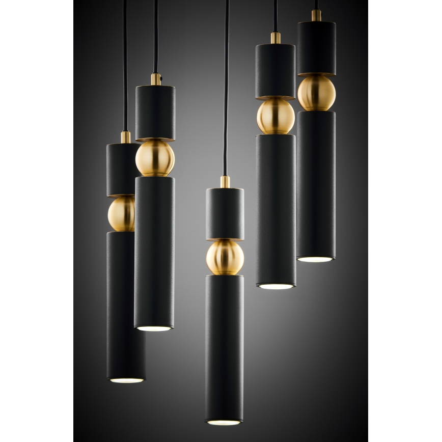 Jupiter 2014 - Lámpara colgante ALAS 5xGU10/10W/230V negro/dorado