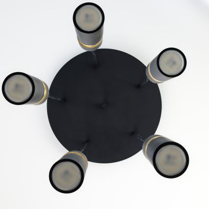 Jupiter 2014 - Lámpara colgante ALAS 5xGU10/10W/230V negro/dorado