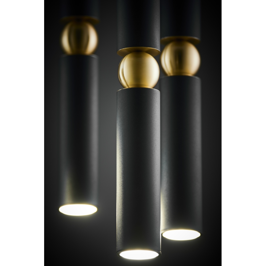 Jupiter 2014 - Lámpara colgante ALAS 5xGU10/10W/230V negro/dorado