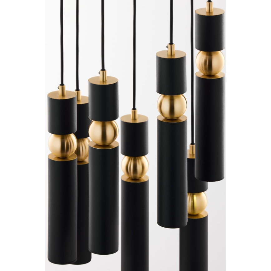 Jupiter 2015 - Lámpara colgante ALAS 7xGU10/10W/230V negro/dorado