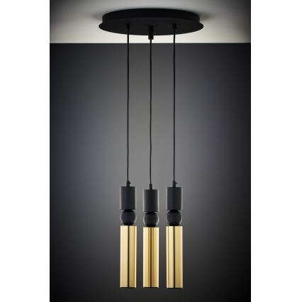 Jupiter 2016 - Lámpara colgante ALAS 3xGU10/10W/230V dorado/negro