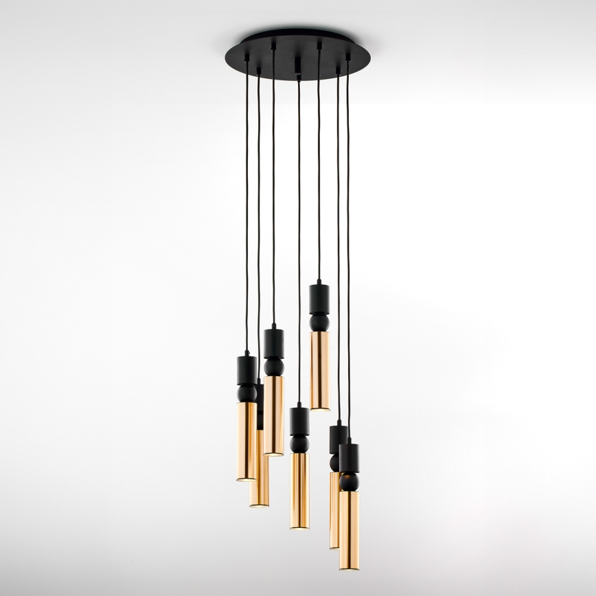 Jupiter 2018 - Lámpara colgante ALAS 7xGU10/10W/230V dorado/negro