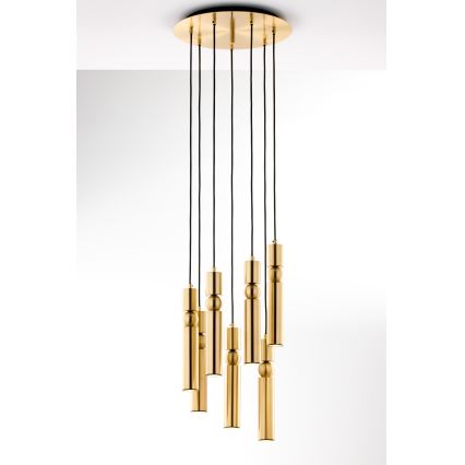 Jupiter 2021 - Lámpara colgante ALAS 7xGU10/10W/230V dorado