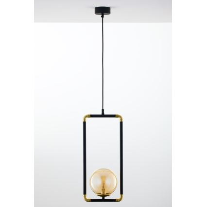 Jupiter 2024 - Lámpara colgante ZAFRA 1xG9/10W/230V negro/dorado/beige