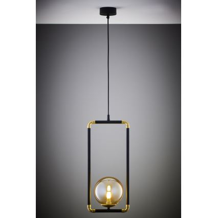 Jupiter 2024 - Lámpara colgante ZAFRA 1xG9/10W/230V negro/dorado/beige